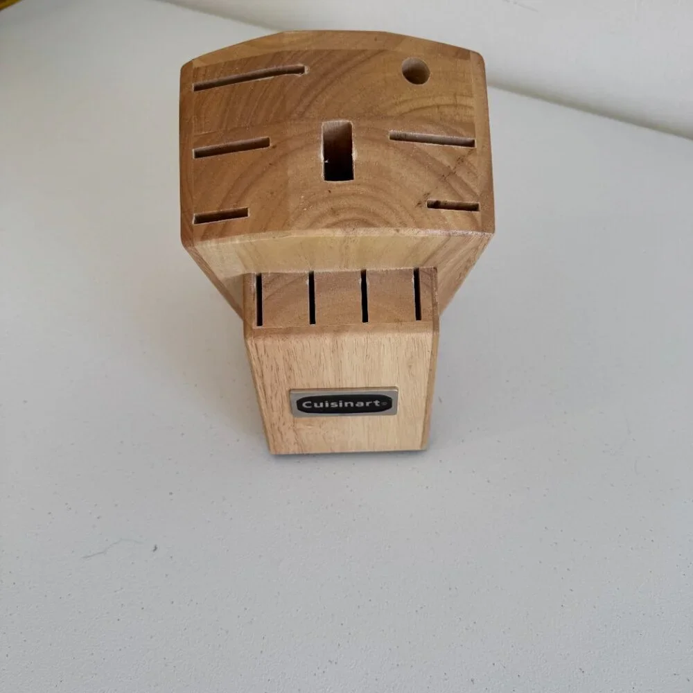Cuisinart Wood Knife Block Holder | Countertop Kitchen Storage | No Knives